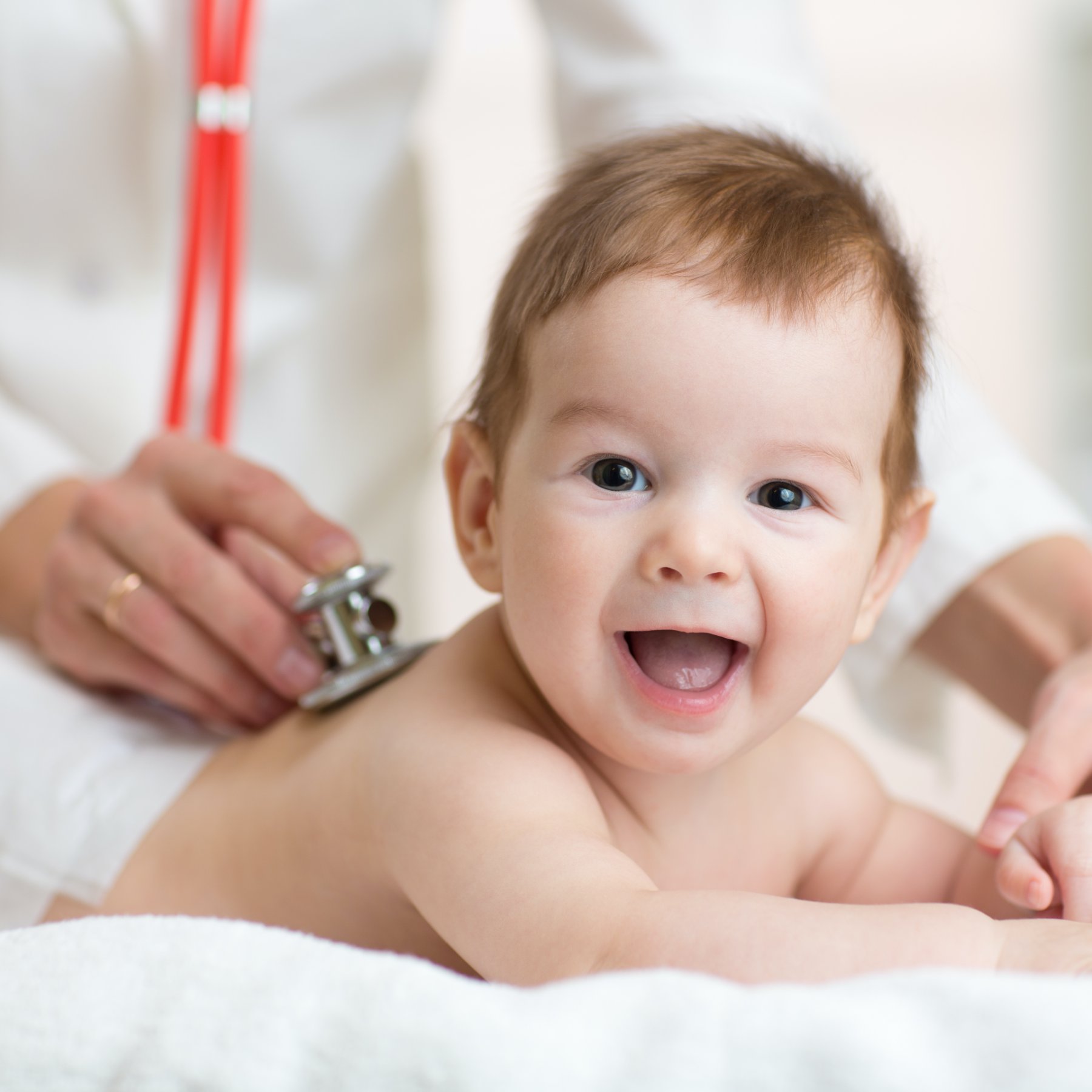 Cornerstone Pediatrician doing checkup of baby